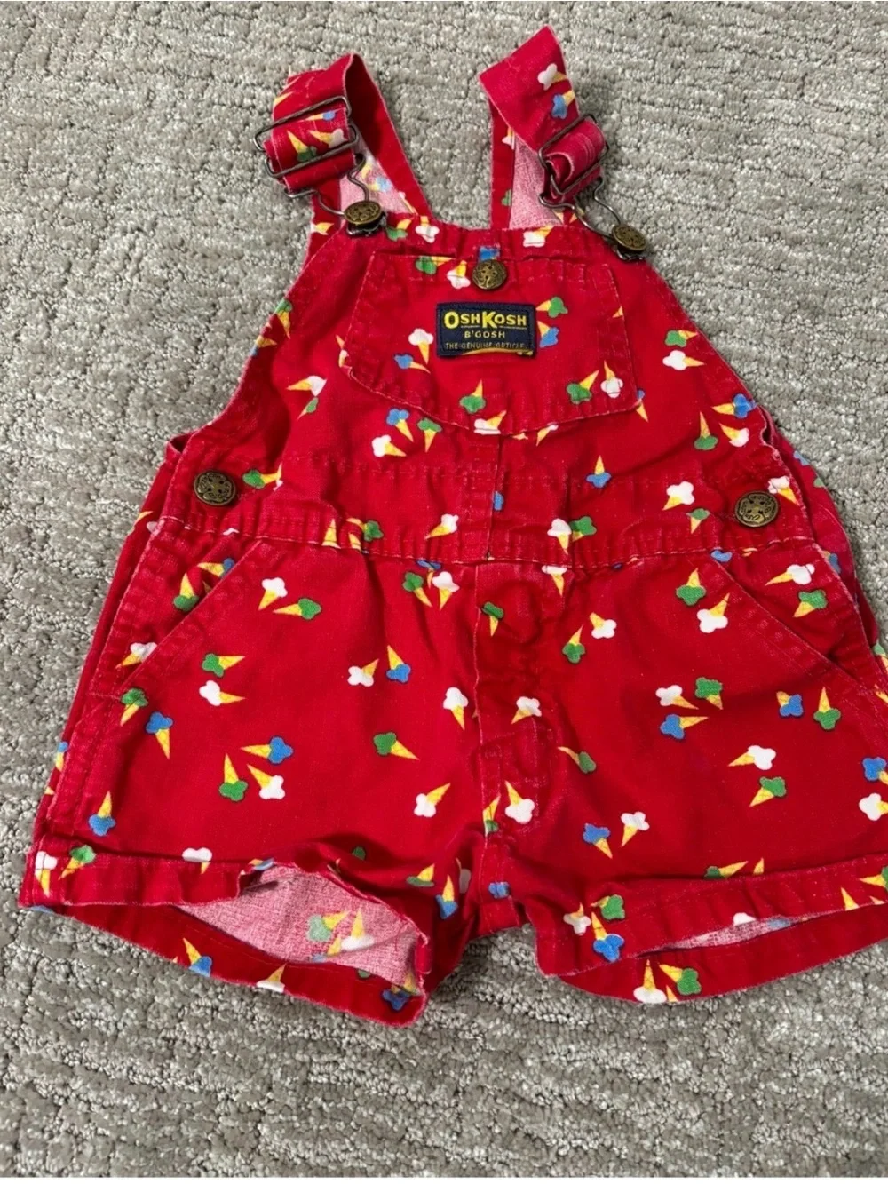 OshKosh B'gosh Bright Red overalls